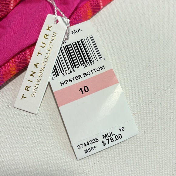 New Trina Turk WOMEN'S MARAI LOW RISE FRENCH CUT SWIM BOTTOMs - Picture 6 of 10